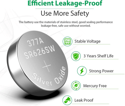 OEM SPEC 377 376 364 363 Watch Battery SR626SW SR626W Silver Oxide Replacement For Watches 3