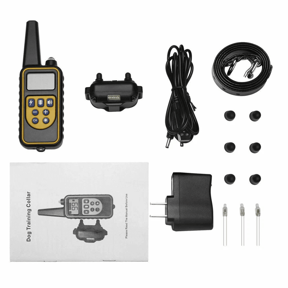 Dog Training Collar Waterproof Rechargeable Remote Shock ECollar For All Dog Sizes 1