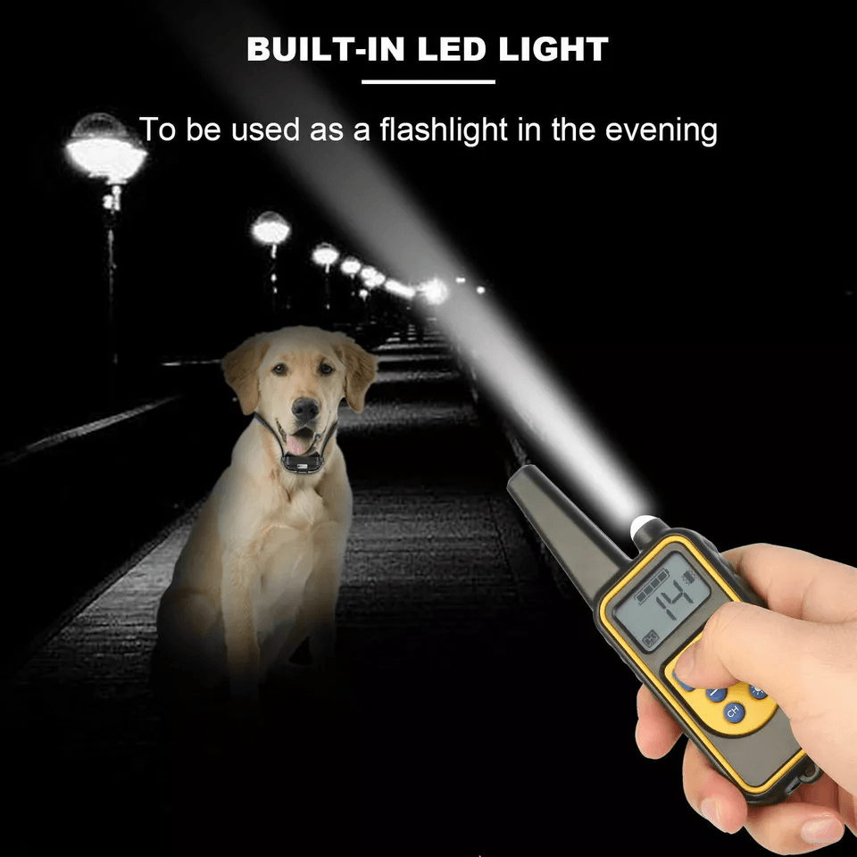 Dog Training Collar Waterproof Rechargeable Remote Shock ECollar For All Dog Sizes 4