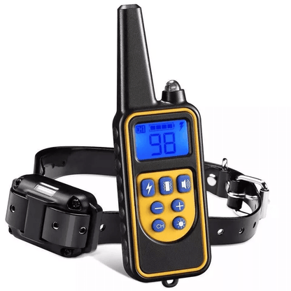 Dog Training Collar, Waterproof, Rechargeable Remote Shock E-Collar for All Dog Sizes