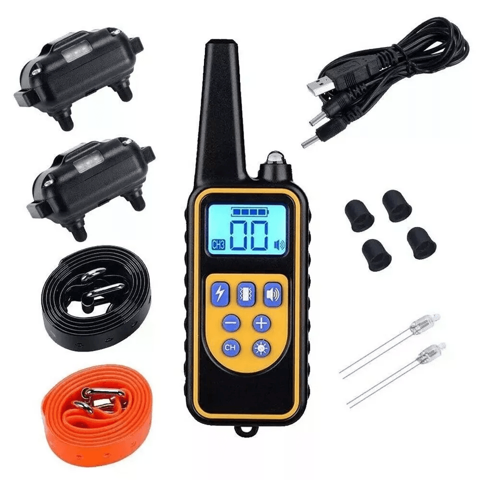 Dog Training Collar Waterproof Rechargeable Remote Shock ECollar For All Dog Sizes 5