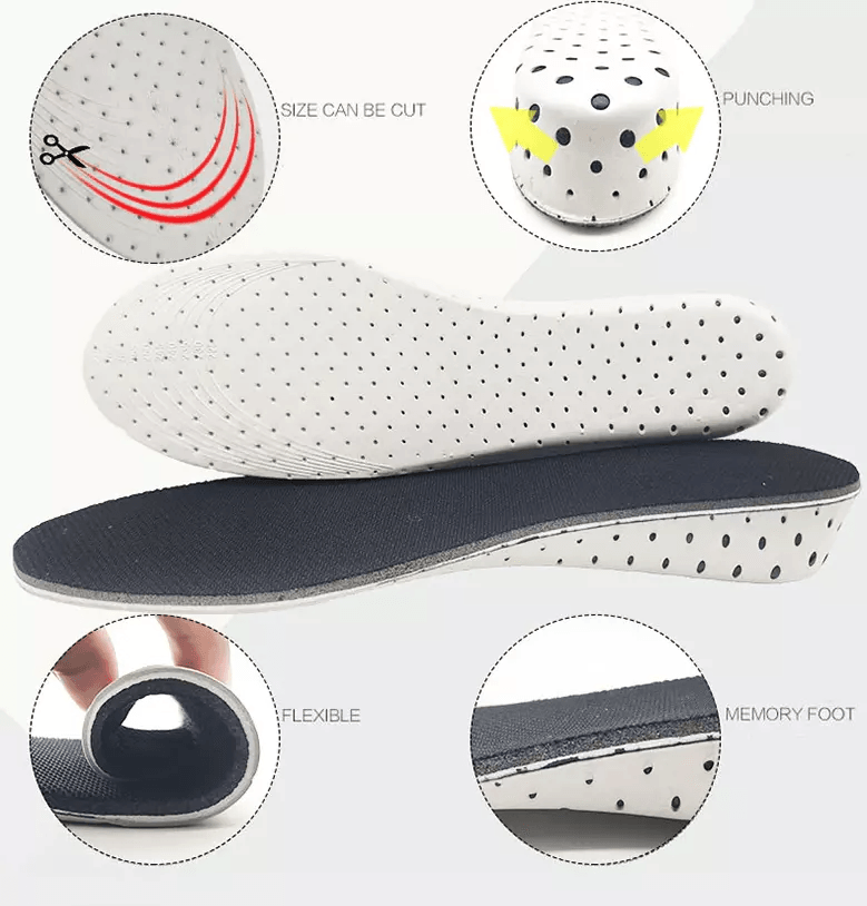 Men Women Invisible Height Increase Insoles Heel Lift Shoe Inserts For Taller Height 2