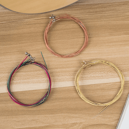 Steel String For Acoustic Guitar Guitar Strings Replacement RustResistant Durable Acoustic Guitar A 6