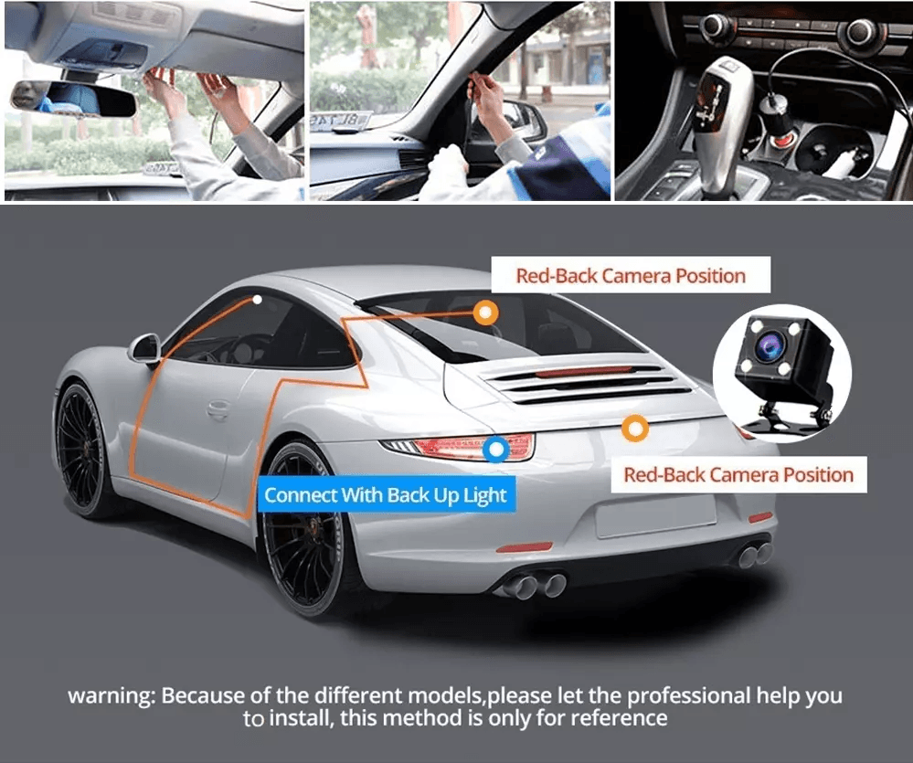 Car Dual Lens Dash Cam HD 1080P FrontRearInside Video Recorder Camera GSensor For AllRound Protecti 10