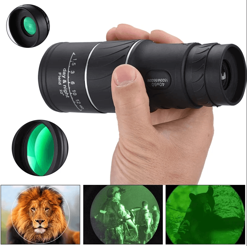 Monocular Binoculars With Night Vision Prism High Power Waterproof Lens For Bird Watching HuntingOu 4