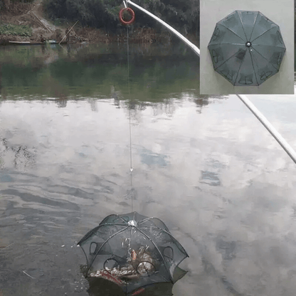 Foldable Fishing Bait Trap Net For Crab Crawdad Shrimp Fish Minnow  Portable Cast Dip Cage Easy To  10