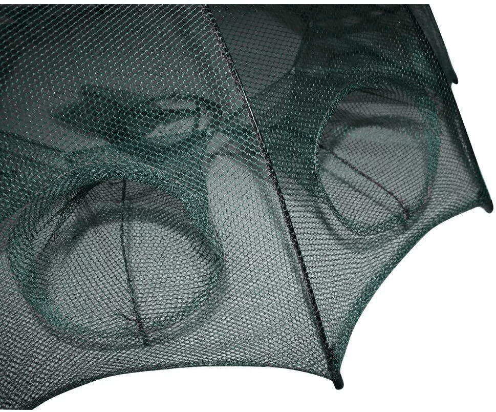 Foldable Fishing Bait Trap Net For Crab Crawdad Shrimp Fish Minnow  Portable Cast Dip Cage Easy To  7