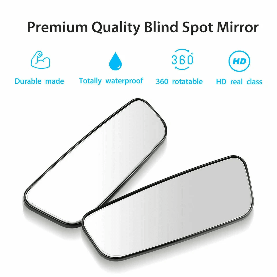 Stick On Blind Spot Mirror Wide Angle Rear View For Car Truck SUV 1