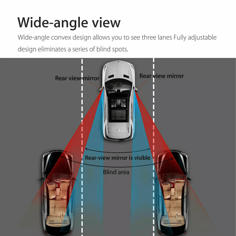 Stick On Blind Spot Mirror Wide Angle Rear View For Car Truck SUV 3