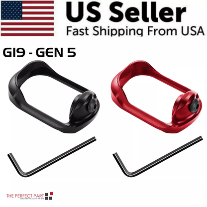 Anodized Aluminum Flared Magwell For Glock 1917222431343537 Gen 15  Precision Base Plates For Glock 10