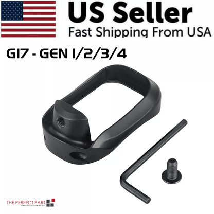 Anodized Aluminum Flared Magwell For Glock 1917222431343537 Gen 15  Precision Base Plates For Glock 8
