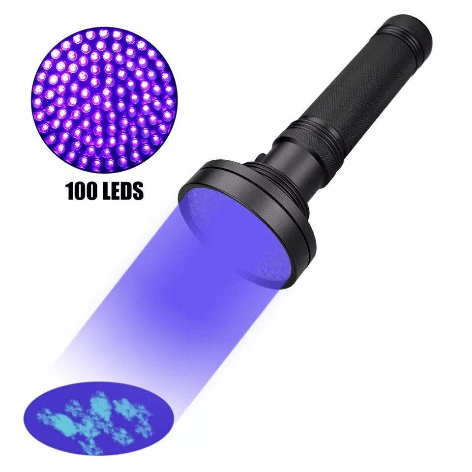 LED UV Blacklight Flashlight, Ultraviolet Inspection Lamp for Pet Urine & Leak Detection