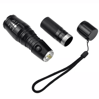 SuperBright Tactical Flashlight Five Modes LED Zoomable Torch Searchlight Compact Waterproof Flashl 17