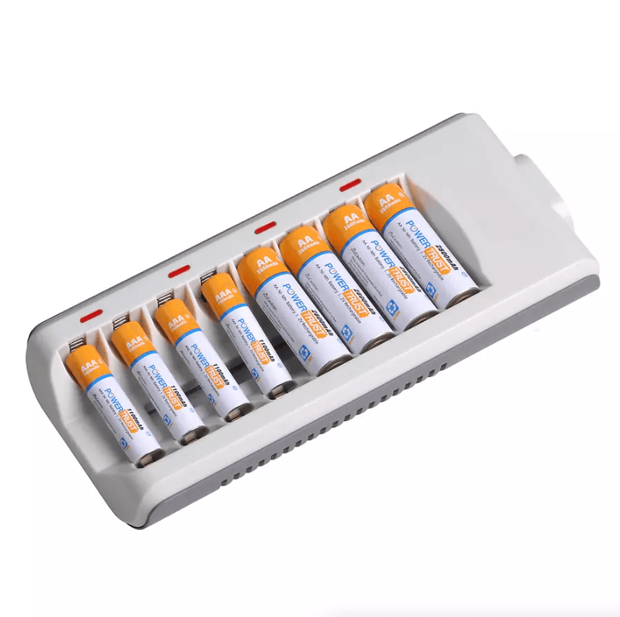 Battery Charger Rechargeable Batteries, Fast Smart Charging