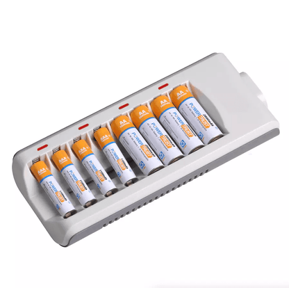 Battery Charger Rechargeable Batteries, Fast Smart Charging
