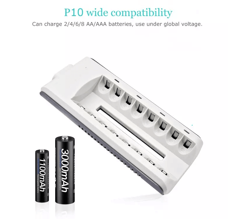 Battery Charger Rechargeable Batteries Fast Smart Charging 3