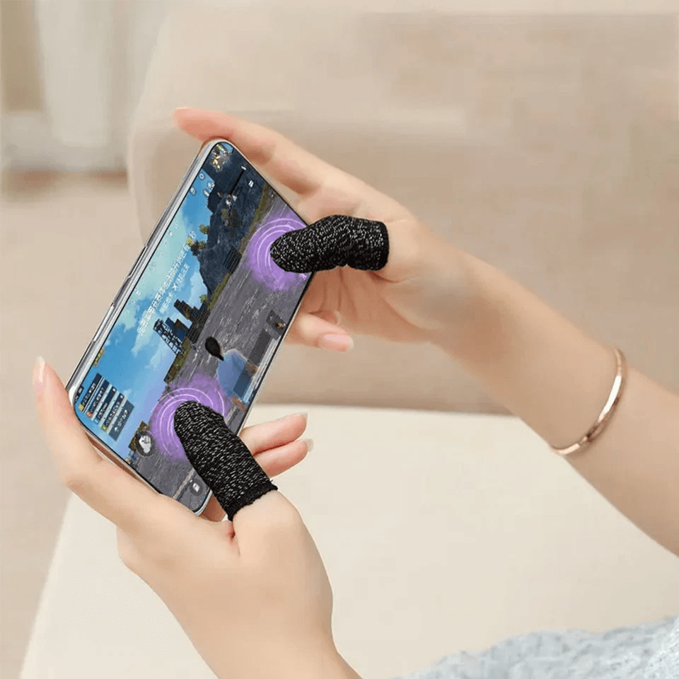 PUBG Mobile Gaming Finger Sleeves, Sweatproof Touchscreen Gloves for Enhanced Control