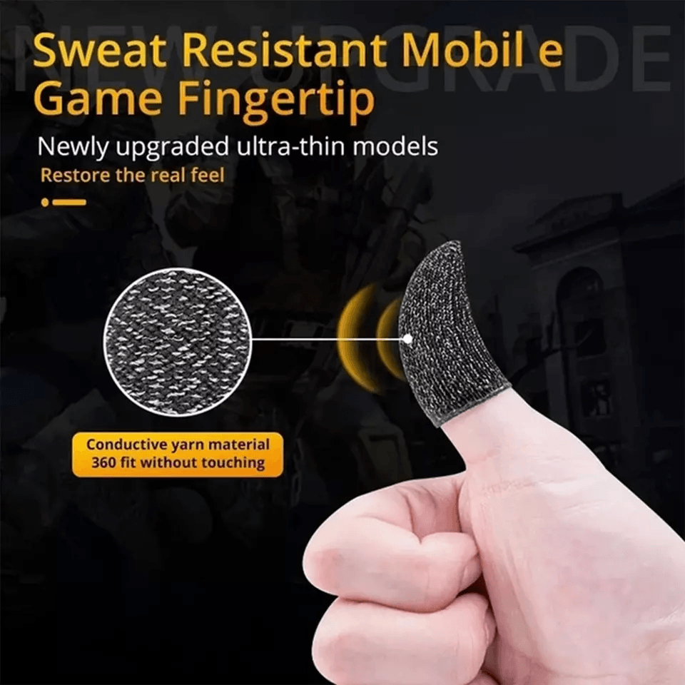 PUBG Mobile Gaming Finger Sleeves Sweatproof Touchscreen Gloves For Enhanced Control 4
