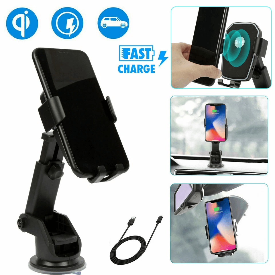 Wireless Fast Charging Car Charger Mount Holder Stand Gravity Auto Clamp Phone Cradle For Mobile De 1