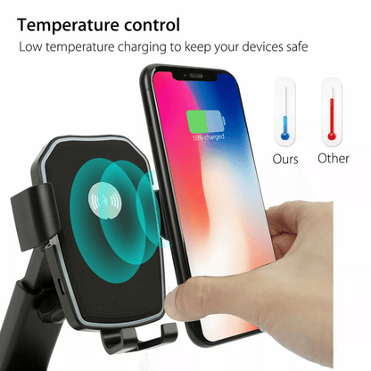 Wireless Fast Charging Car Charger Mount Holder Stand Gravity Auto Clamp Phone Cradle For Mobile De 3