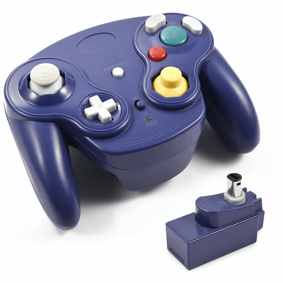 Retro Classic Wireless Game Controller For Gamecube GC NGC With Adapter Ergonomic Design For Ninten 16