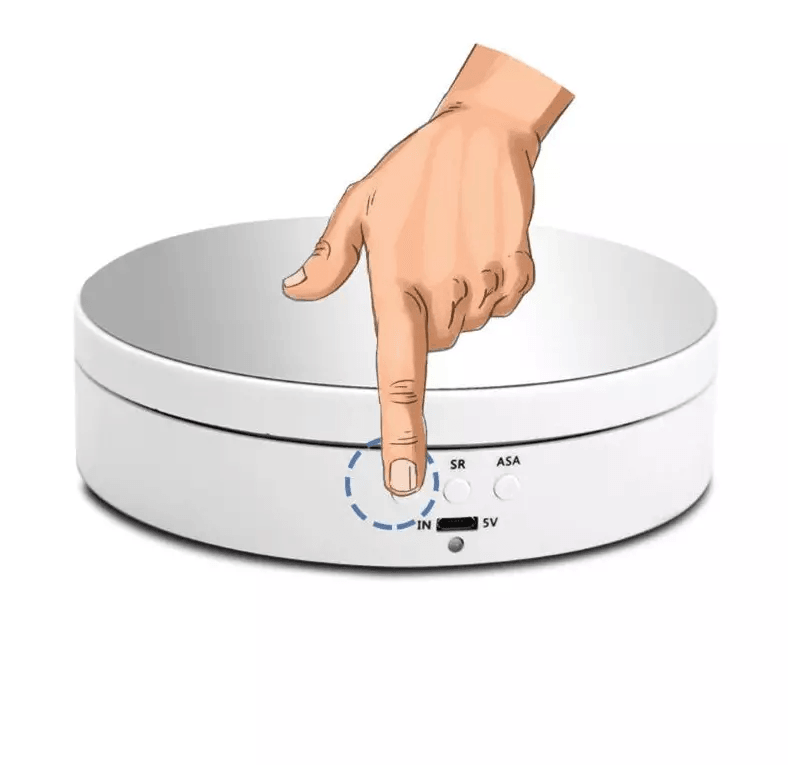 Electric Motorized Rotating Display Stand for Jewelry & Photography