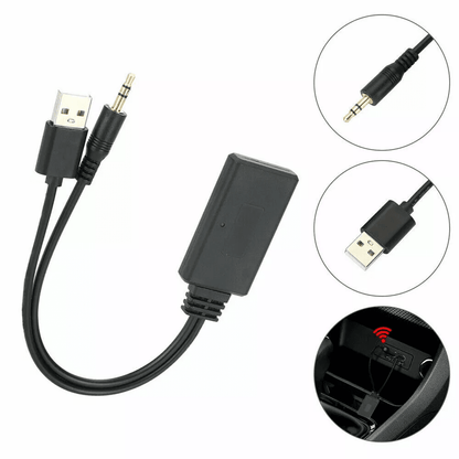 2in1 USB Bluetooth 50 Transmitter  Receiver Adapter  Wireless Audio Dongle For PC Car AUX Stereo TV 5