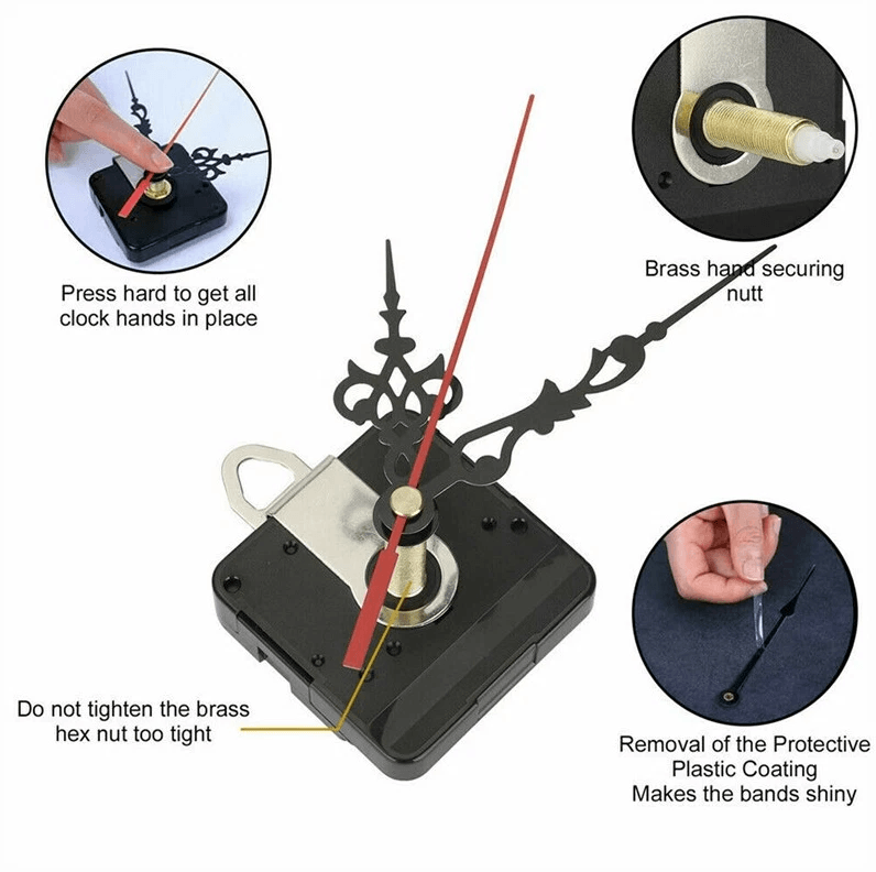 DIY Clock Parts Movement Quartz Mechanism Kit Wall Clock Repair Replacement Tool With Silent Motor  1