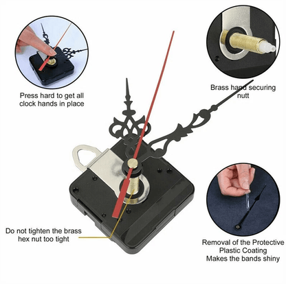 DIY Clock Parts Movement Quartz Mechanism Kit Wall Clock Repair Replacement Tool With Silent Motor  1