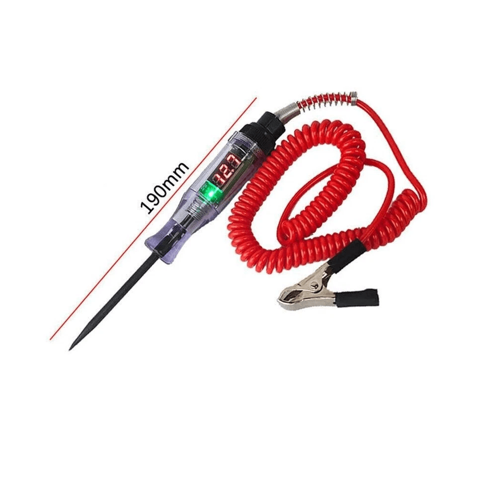 Automotive Digital Electric Voltage Circuit Tester For Car And Truck DC Test Light With LED Display 7