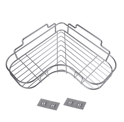 Rustproof Shower Caddy Shelf For Bathroom Corner Triangular Bath Storage Organizer Rack With Strong 9