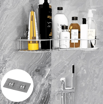 Rustproof Shower Caddy Shelf For Bathroom Corner Triangular Bath Storage Organizer Rack With Strong 3