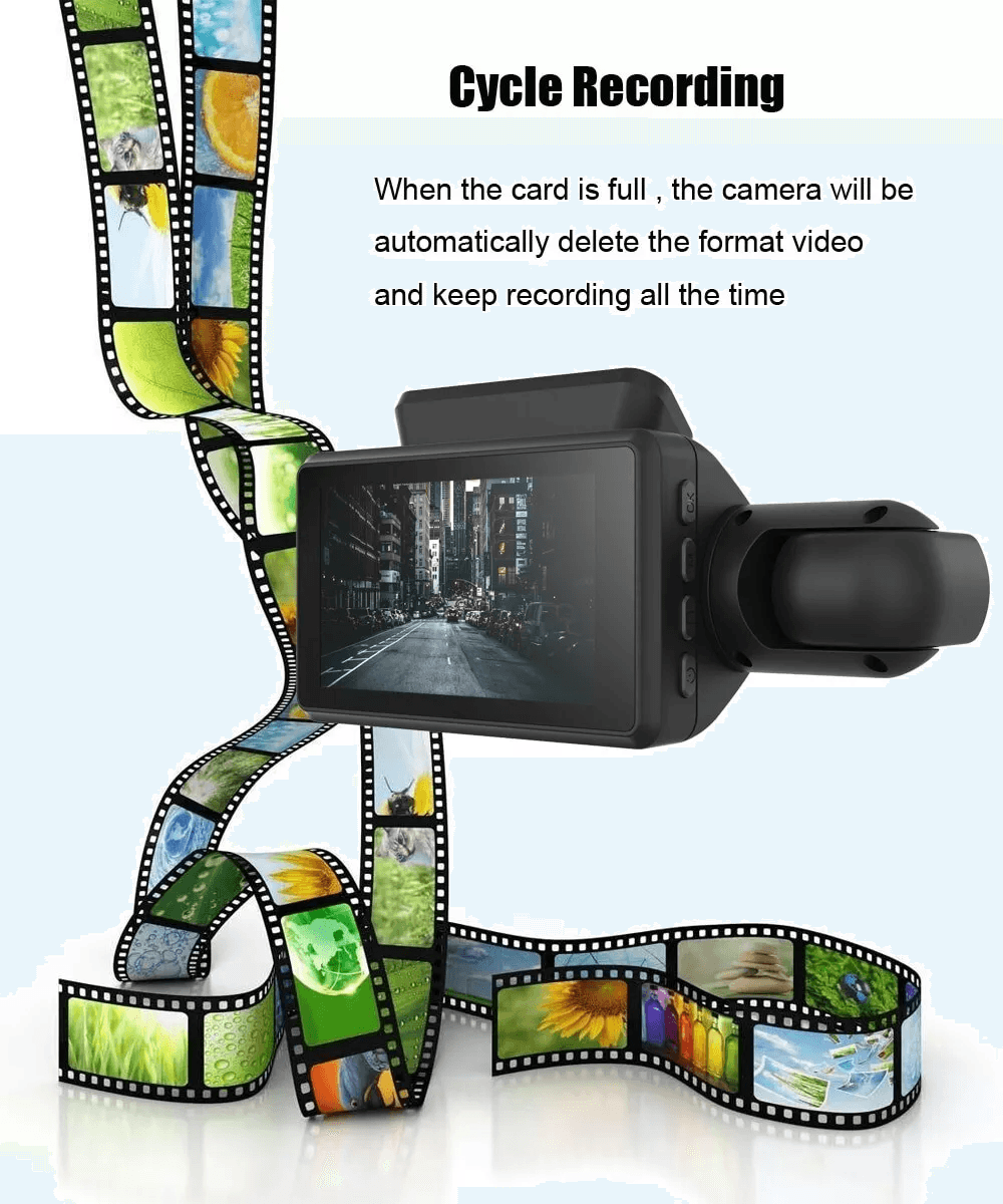 1080P Dual Lens Car DVR Dash Cam Video Recorder With GSensor Front And Inside Camera Night Vision P 9