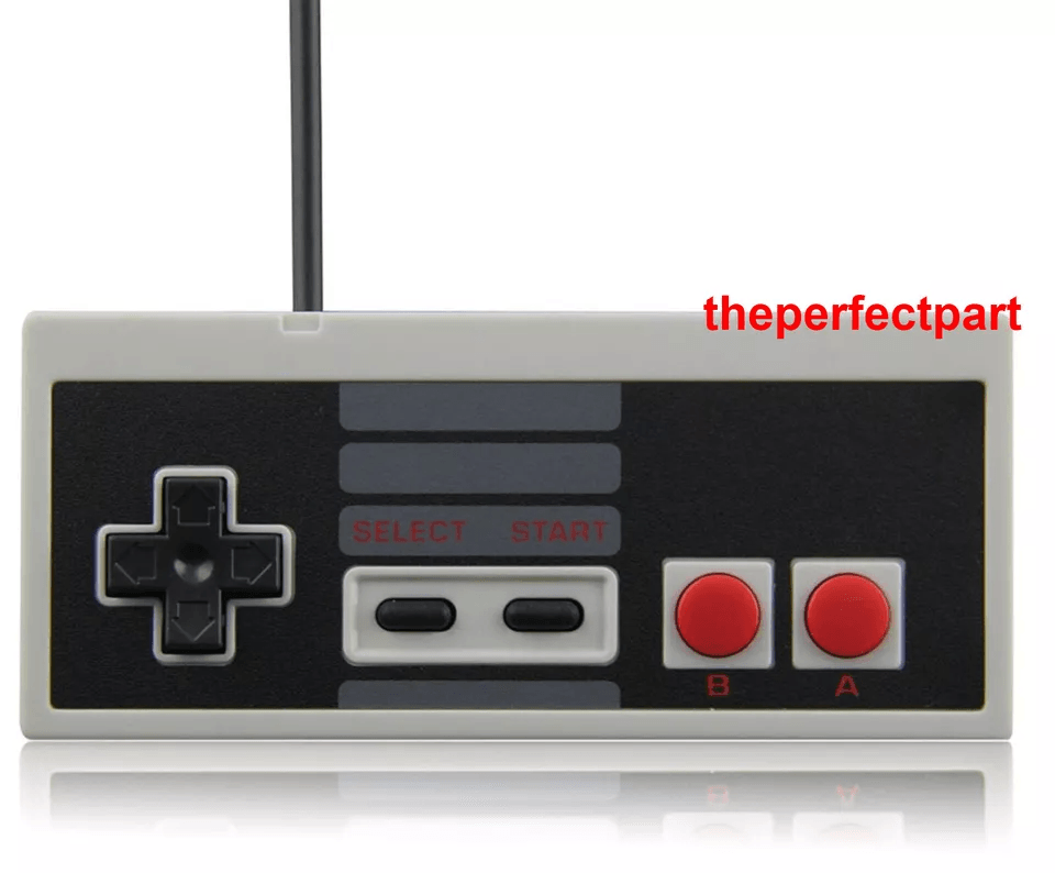 Retro Controller For Original Nintendo NES Console Wired Gamepad Compatible With Long Cord Replacem 3