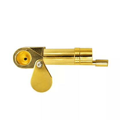 Brass Tobacco Smoking Pipe Stash Storage Cylinder Chamber Metal Pipe W Lid Bowl Durable Compact Poc 4