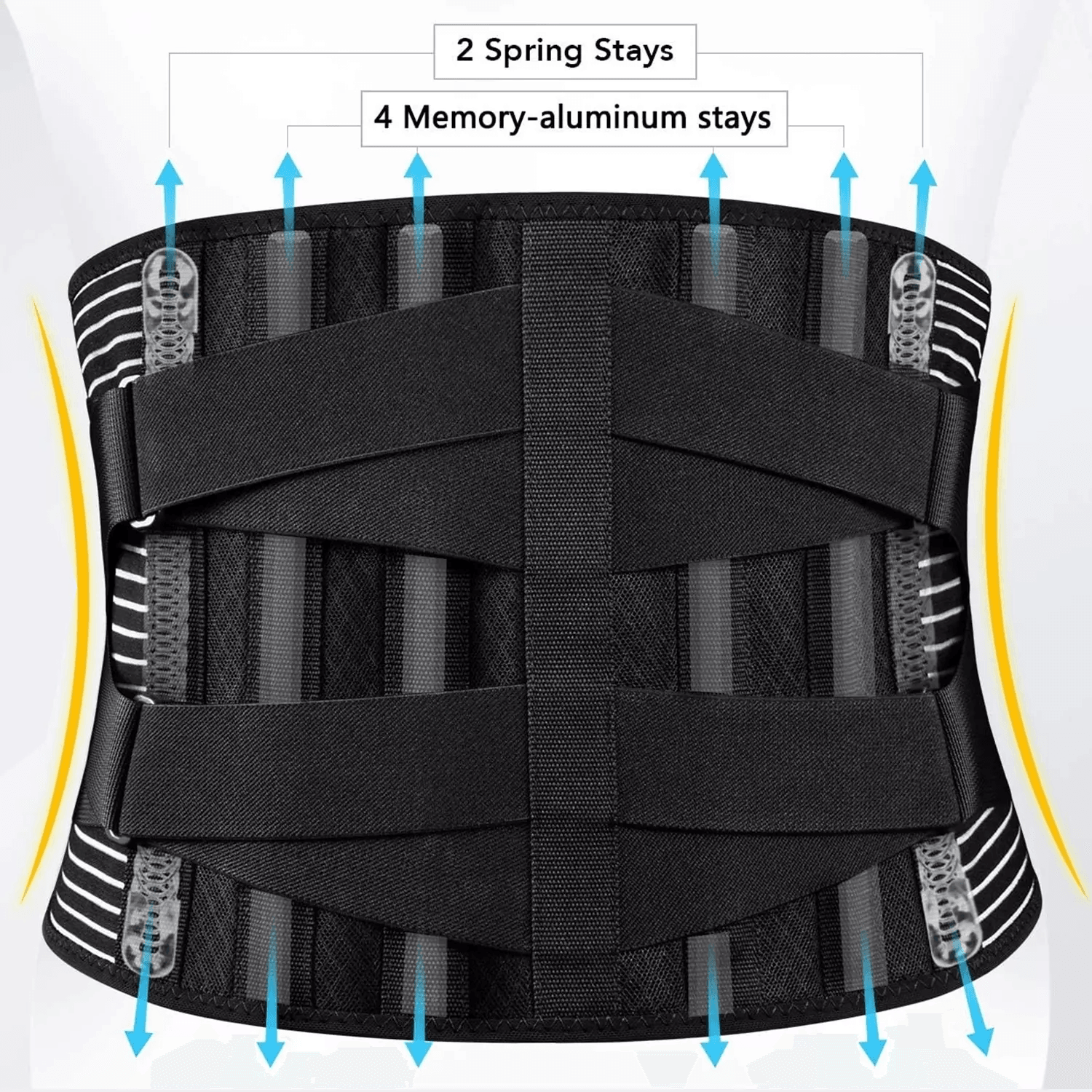 Adjustable Lower Back Brace Lumbar Support Waist Belt For Men And Women  Pain Relief Posture Correc 13