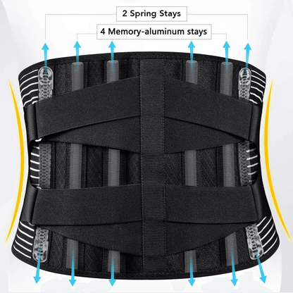 Adjustable Lower Back Brace Lumbar Support Waist Belt For Men And Women  Pain Relief Posture Correc 13