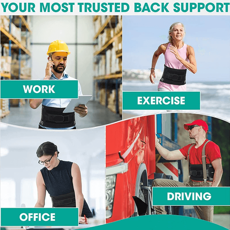Adjustable Lower Back Brace Lumbar Support Waist Belt For Men And Women  Pain Relief Posture Correc 4