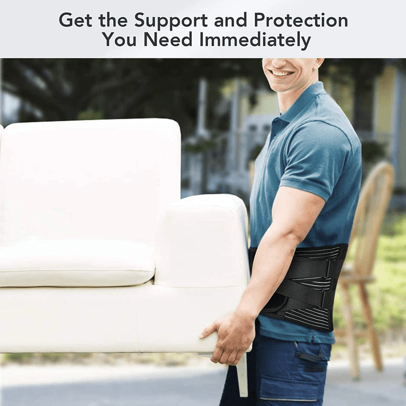 Adjustable Lower Back Brace Lumbar Support Waist Belt For Men And Women  Pain Relief Posture Correc 3