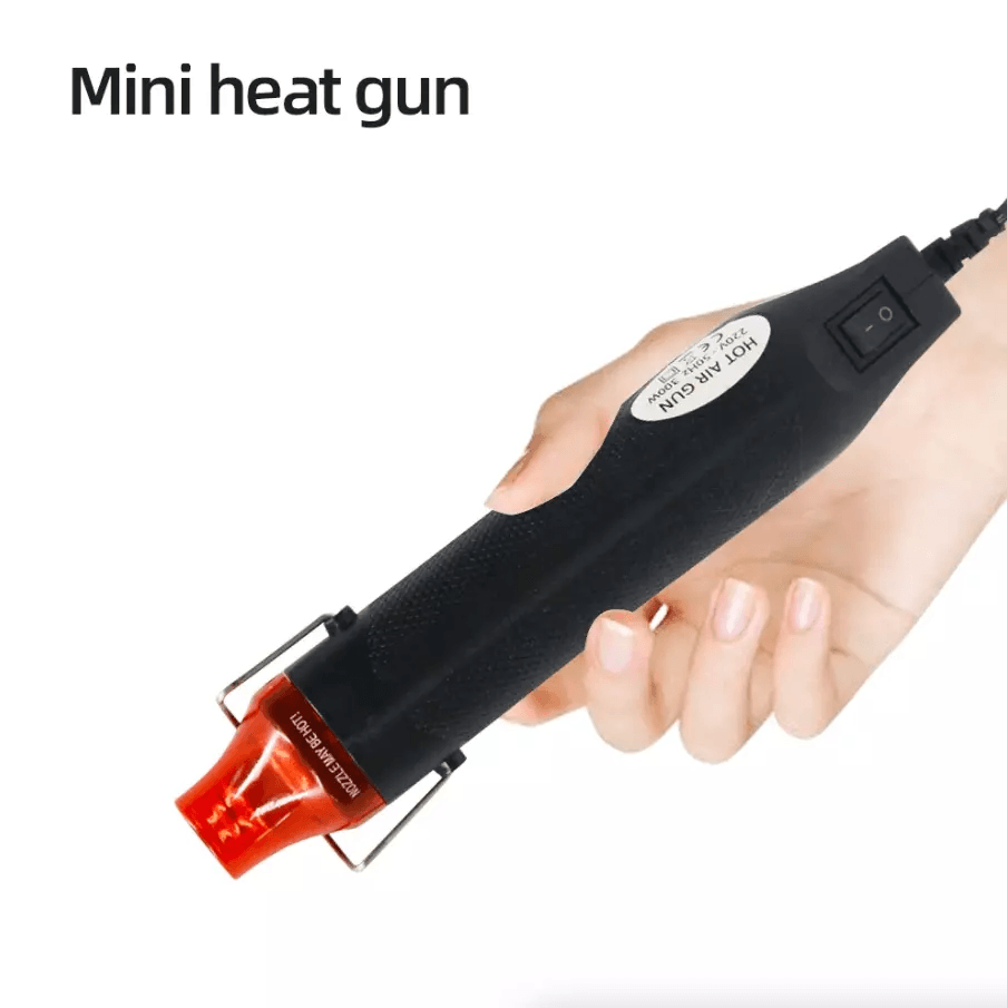 Hot Air Mini Heat Gun For DIY Crafts Electric Embossing Tool With Nozzles For Paint Drying Resin Cl 11