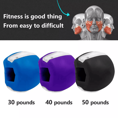 Jawline Exerciser Fitness Ball Face Neck Toning Mouth Trainer For Men  Women 1