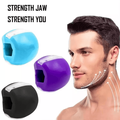 Jawline Exerciser Fitness Ball, Face Neck Toning Mouth Trainer for Men & Women