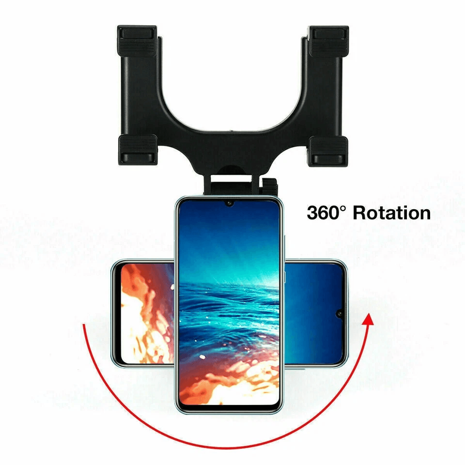 Car Rear View Mirror Mount Stand With Rotation Universal GPS Cell Phone Holder For Devices Stable   1