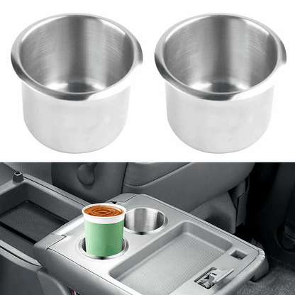Heavy Duty Universal Stainless Steel Cup Holders For Car Marine Boat Truck RV Camper Secure Drink H 2