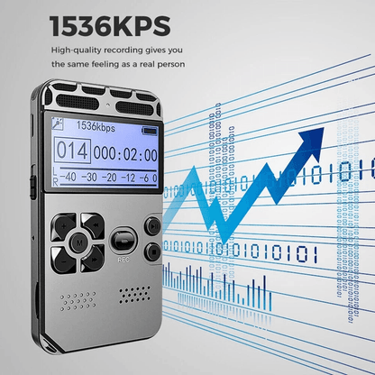 Professional Digital Audio Recorder With LCD Display Rechargeable Dictaphone  MP3 Player 2