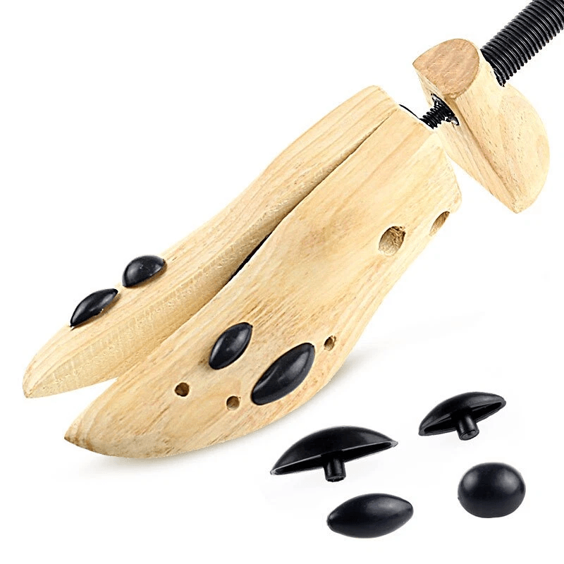 2Way Wooden Adjustable Shoe Stretcher Expander For Men Women Boot Shoe Widener With Bunion Plugs St 11
