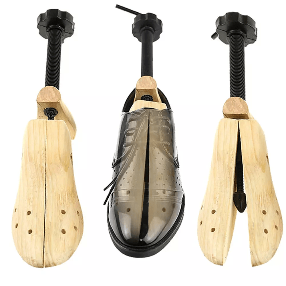 2Way Wooden Adjustable Shoe Stretcher Expander For Men Women Boot Shoe Widener With Bunion Plugs St 5
