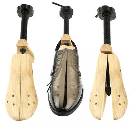 2Way Wooden Adjustable Shoe Stretcher Expander For Men Women Boot Shoe Widener With Bunion Plugs St 5