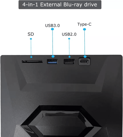 External CD DVD Drive USB Writer Burner Player For PC Laptop Windows Mac Portable Optical Drive Wit