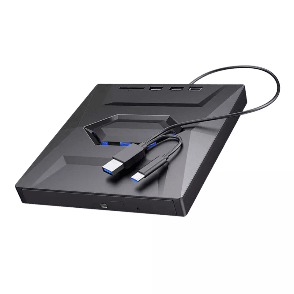 External CD DVD Drive USB Writer Burner Player For PC Laptop Windows Mac Portable Optical Drive Wit